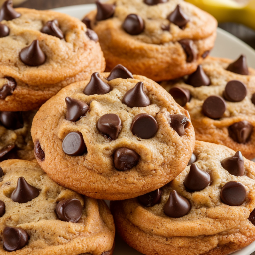 Soft & Chewy Banana Chocolate Chip Cookies Recipe