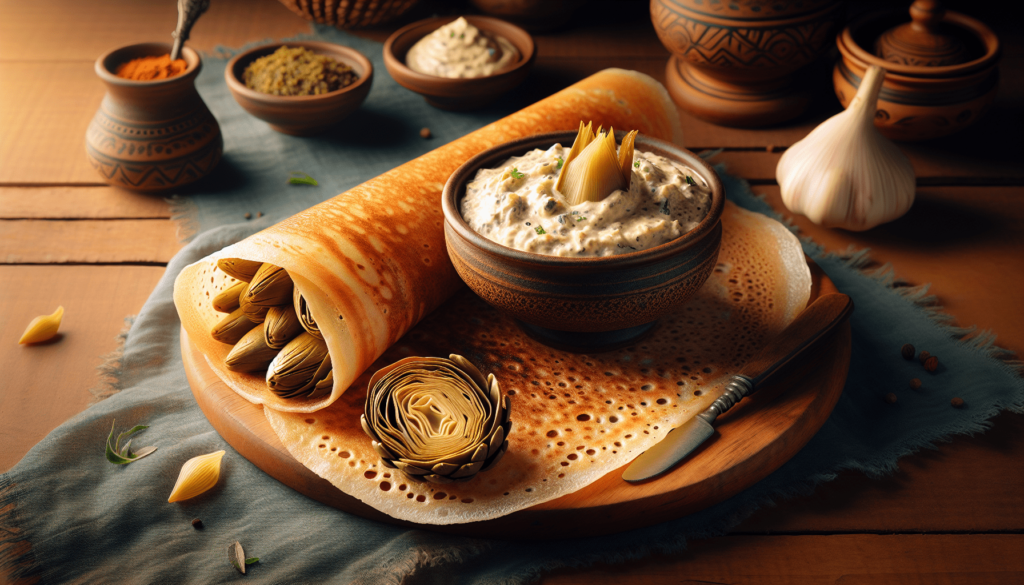 Artichoke Dip with Dosa Batter