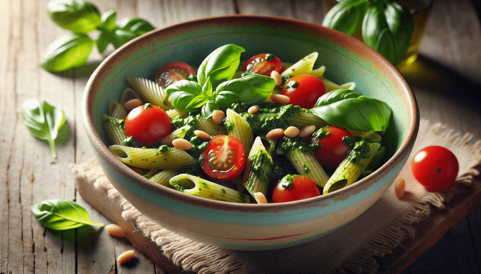 Cooking a Delicious Pesto Pasta Salad