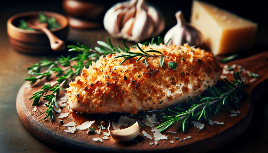 Parmesan Crusted Chicken: A Cooking Recipe in Gourmet Style